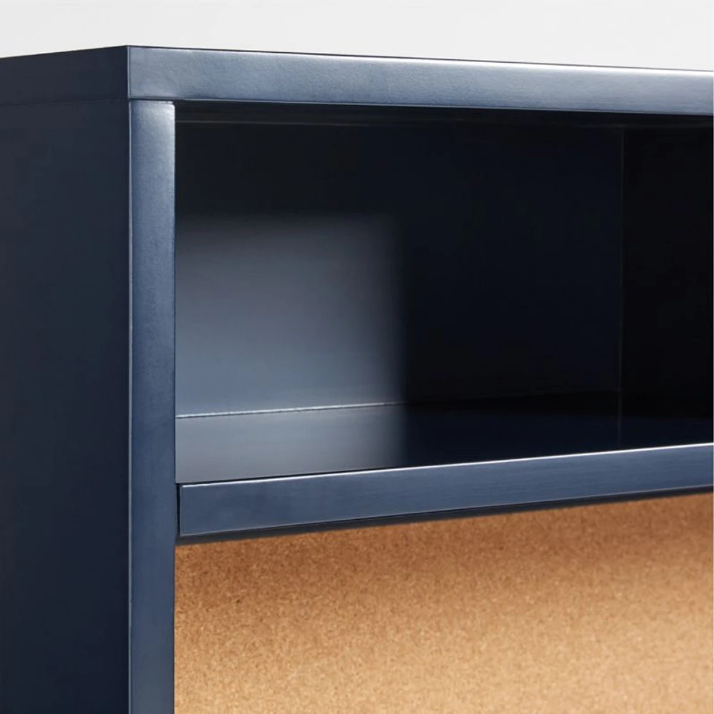 Parke Navy Blue Wood 2-Drawer Kids Desk