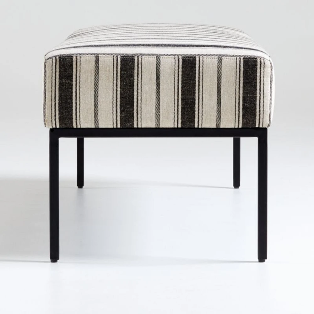 Pax Black Natural Bench