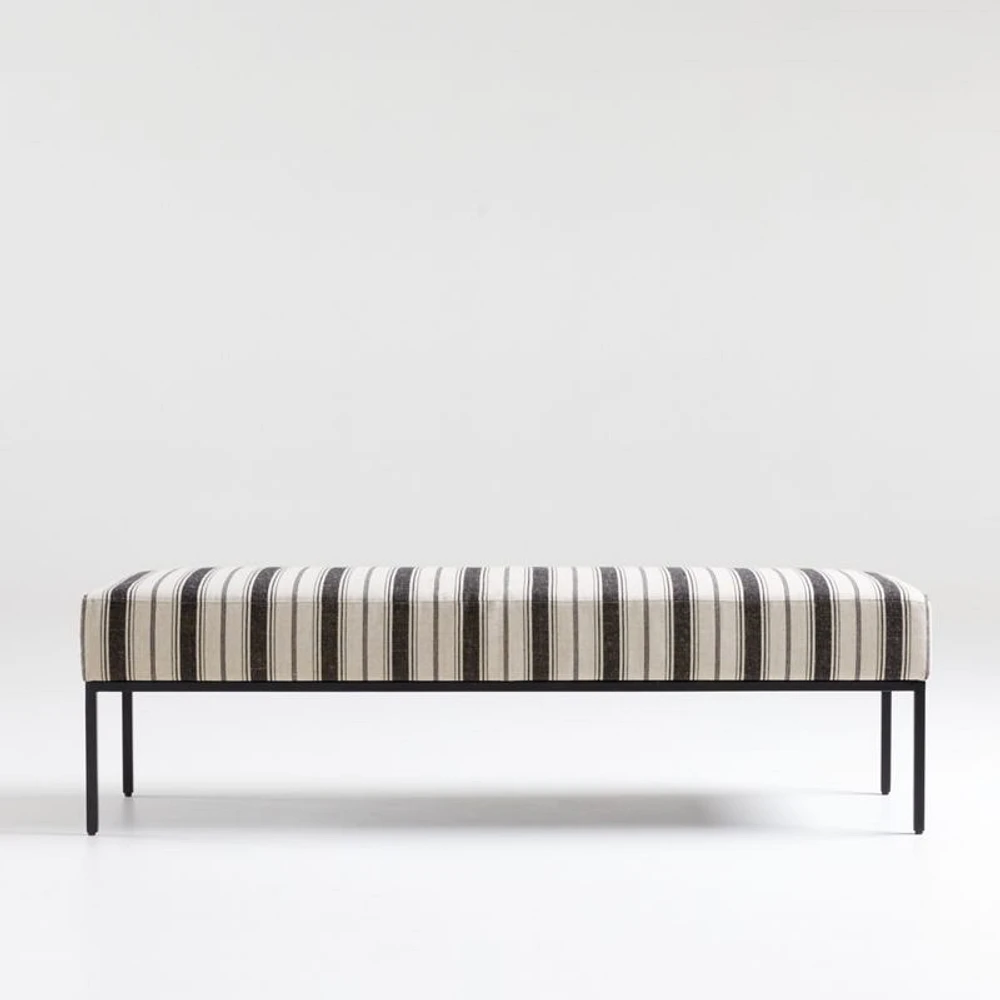 Pax Black Natural Bench