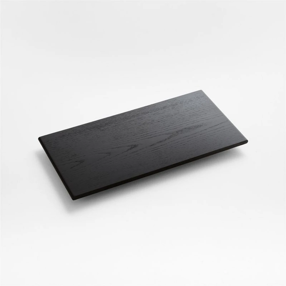 Petra Black Oak Wood Narrow Shelf