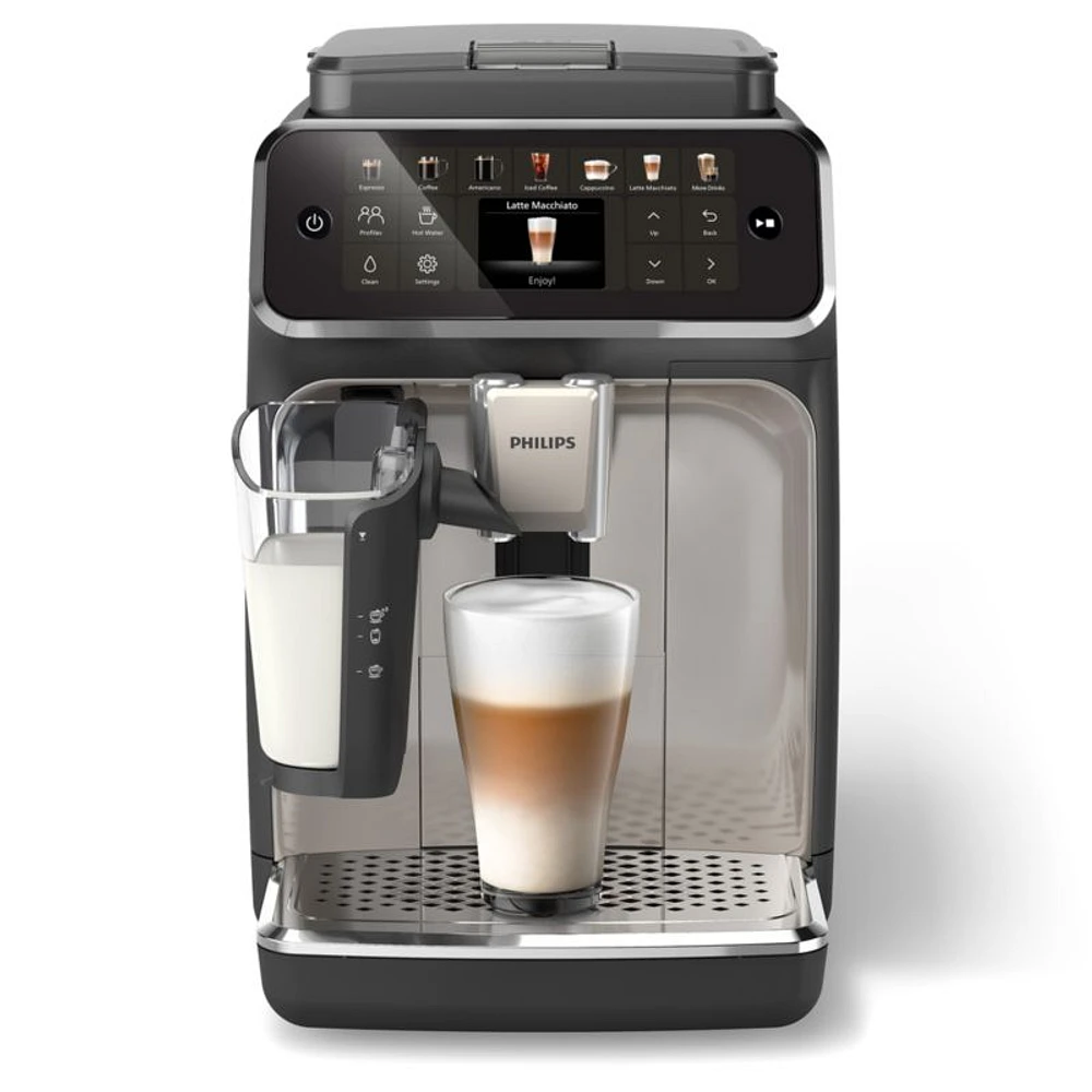 Philips 4400 Series Fully-Automatic Espresso Machine with LatteGo + Iced Coffee