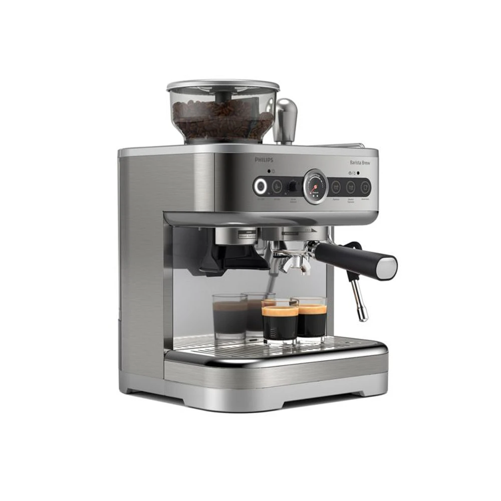 Philips BaristaBrew Dual Bean Hopper Espresso Machine in Stainless Steel