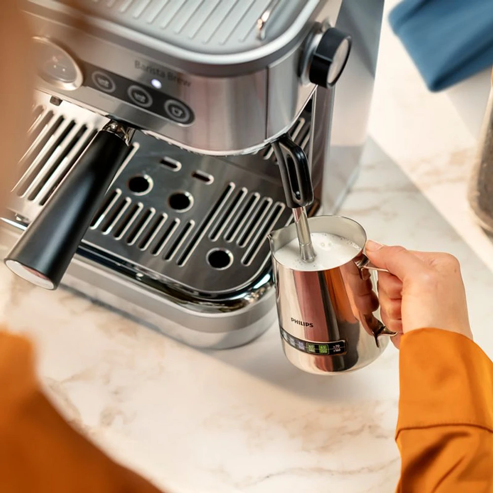 Philips BaristaBrew Dual Bean Hopper Espresso Machine in Stainless Steel