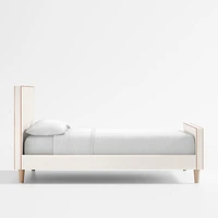 Pipeline Kids Pearl White Twin Upholstered Bed