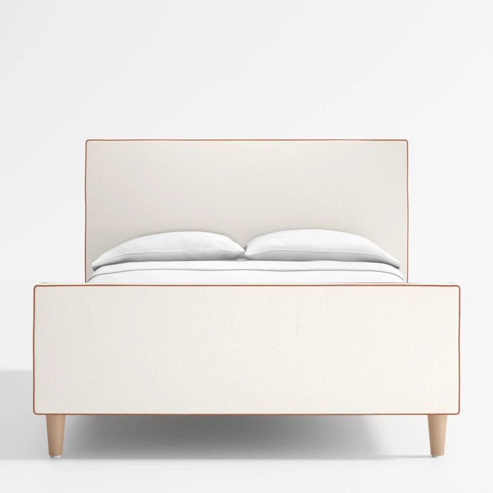Pipeline Kids Pearl White Twin Upholstered Bed