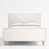 Pipeline Kids Pearl White Twin Upholstered Bed