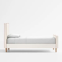 Pipeline Kids Pearl White Twin Upholstered Bed