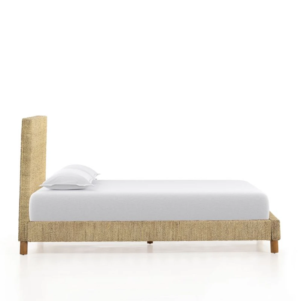 Priscilla Light Natural Woven Queen Bed