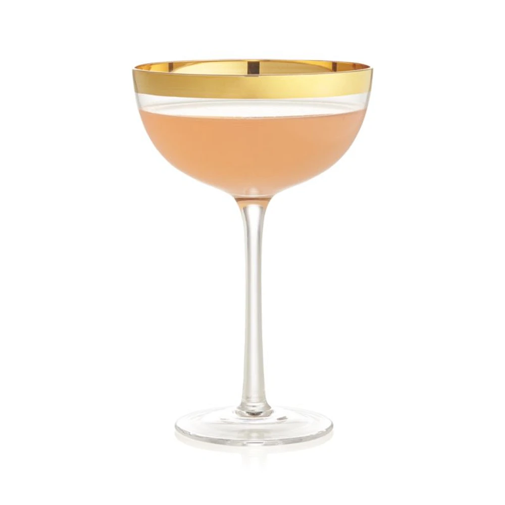 Pryce Gold 8-Oz. Coupe Glass