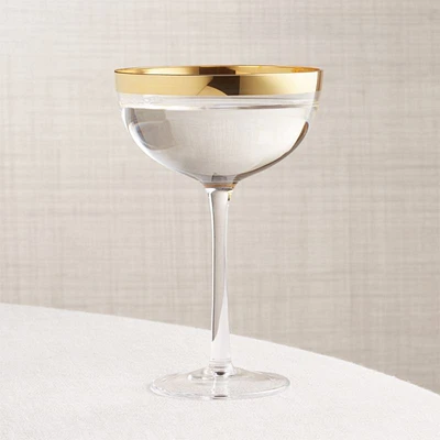 Pryce Gold 8-Oz. Coupe Glass
