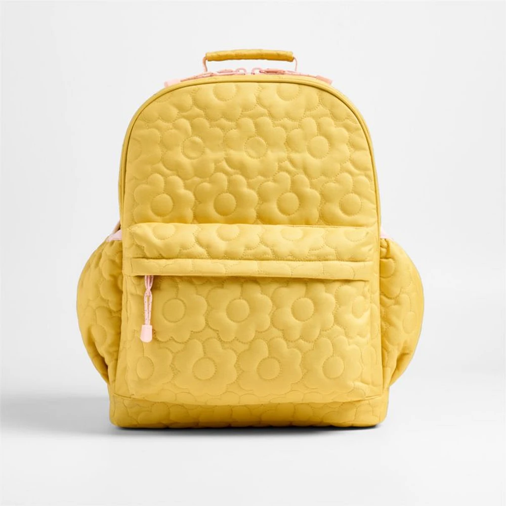 Dreamer Quilted Flower Kids Backpack with Side Pockets