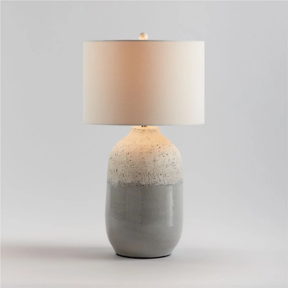 Quinn Large White Ceramic Table Lamp 25.7"