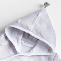Razz Grey Organic Baby Bath Robe
