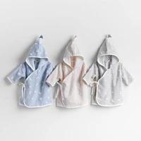 Razz Grey Organic Baby Bath Robe