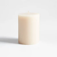 3"x4" Ribbed Linen Pillar Candle