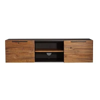 Rigby Natural 55" Small Floating Storage Media Console