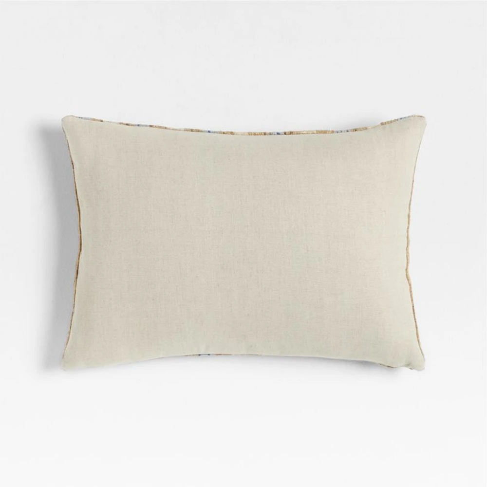Riviera Stripe 24x16 Pale Blue Throw Pillow Cover