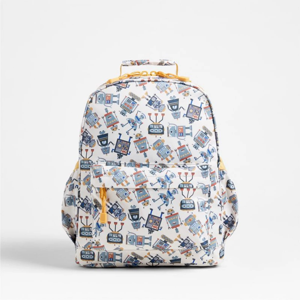 Robots Medium Kids Backpack with Side Pockets