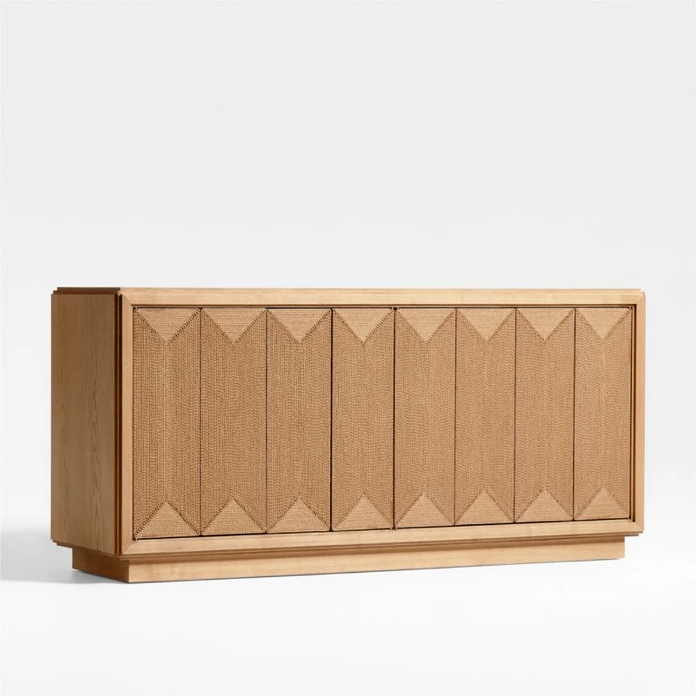 Roseau 69" Natural Wood Credenza