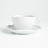 Roulette 8-oz. White Porcelain Cup