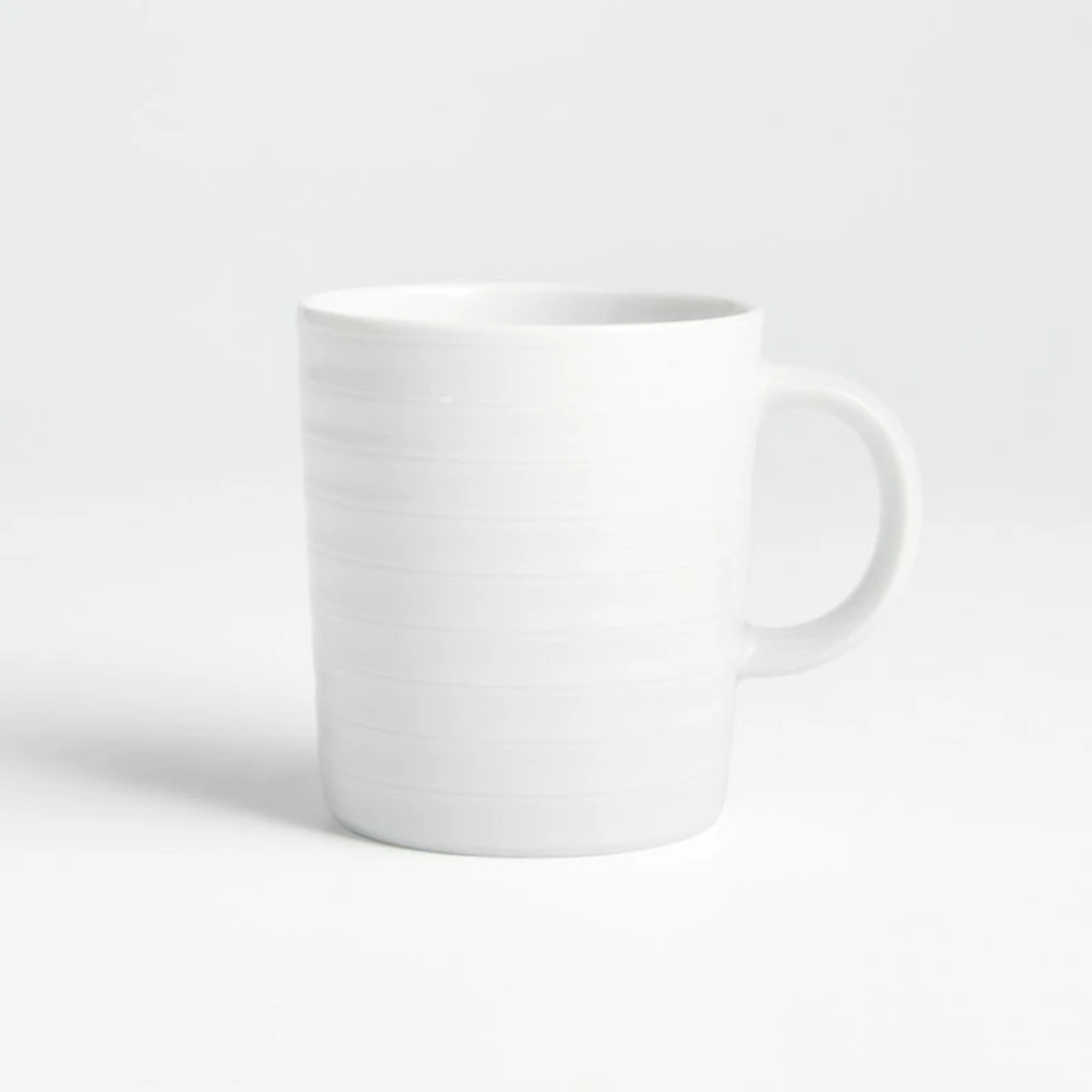 Roulette 10-oz. White Porcelain Mug