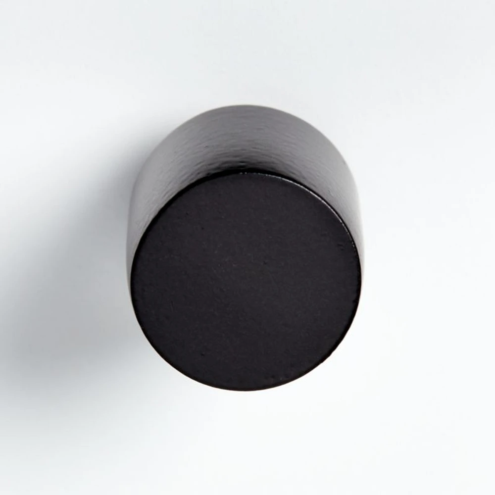 Round Matte Black Knob