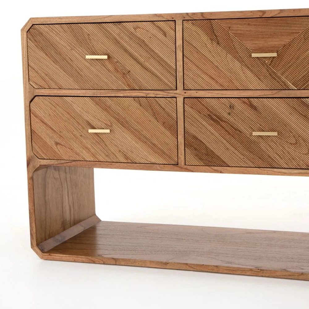 Rove 60" White Cedar 6-Drawer Dresser