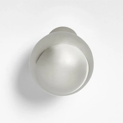 Rune Round Polished Nickel Knob