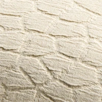Ruched Jacquard Organic Cotton 22x15 Travertine Beige Throw Pillow Cover