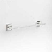 Square Edge Polished Chrome Bath Towel Bar 18"