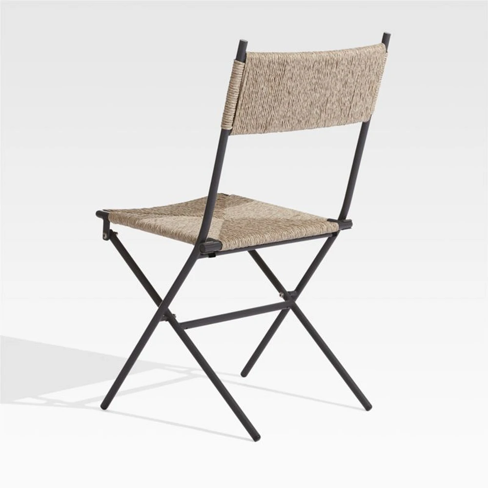 San Onofre Folding Outdoor Wicker Dining Chair