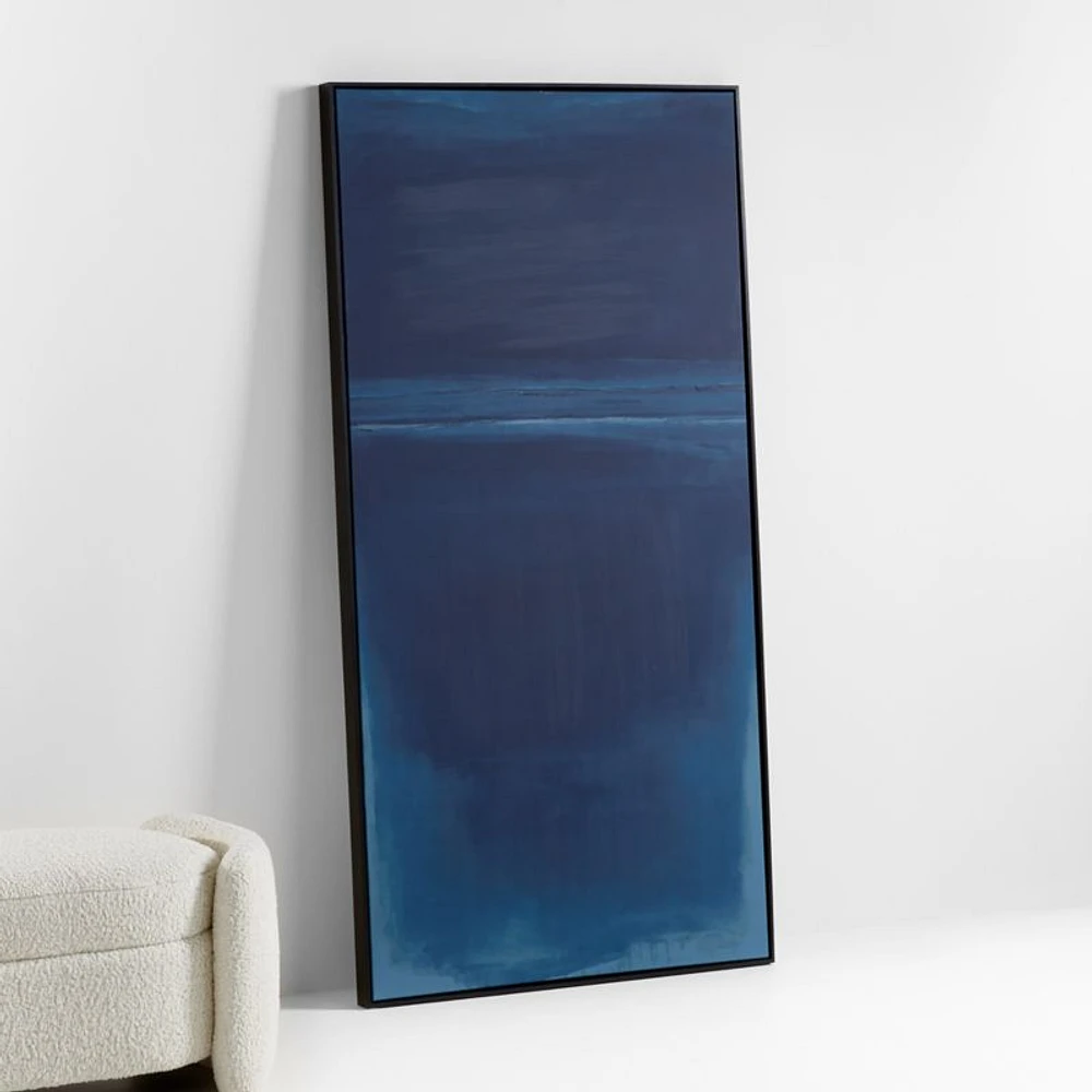 "Sapphire" Canvas Wall Art Print 38"x74" by Susan Stone