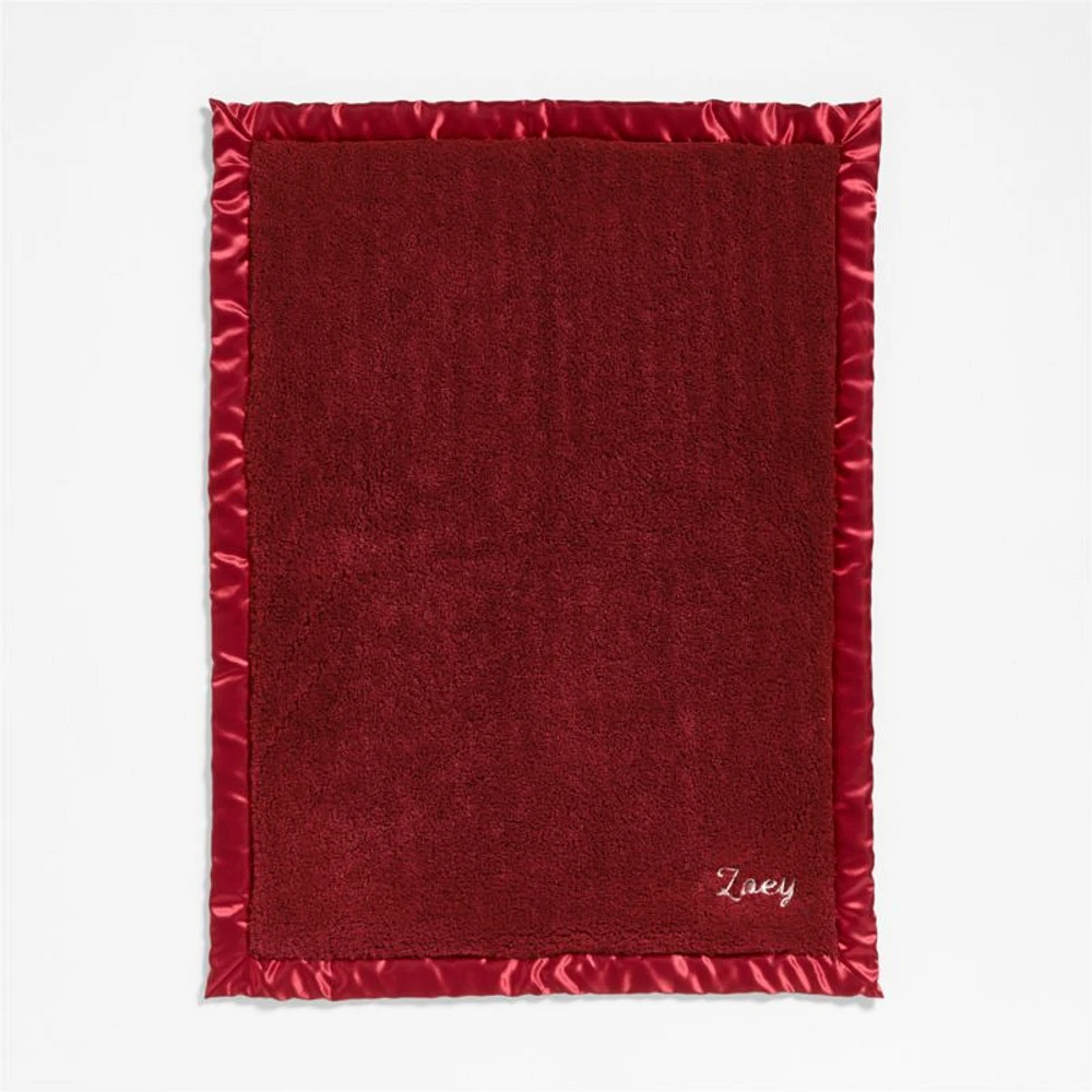Satin Trim Luminous Plush Baby Stroller Blanket