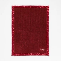 Satin Trim Luminous Plush Baby Stroller Blanket