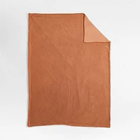 Scoop Clay Waffle Weave Organic Cotton Kids Twin Duvet Cover