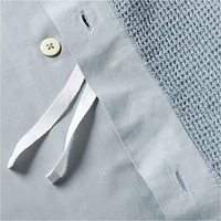 Scoop Light Blue Waffle Weave Organic Cotton Kids Twin Duvet Cover