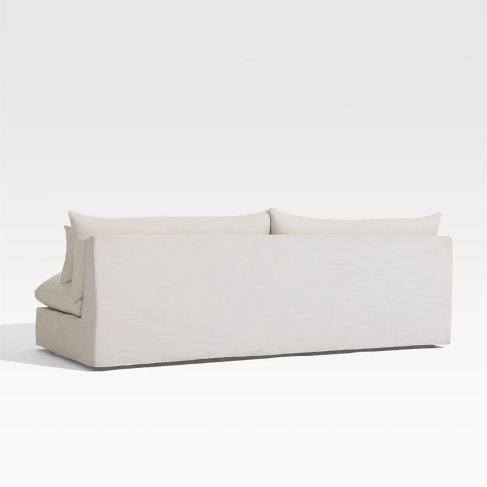 Seascape 84" Upholstered Outdoor Sofa with Throw Pillows