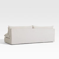 Seascape 84" Upholstered Outdoor Sofa with Throw Pillows