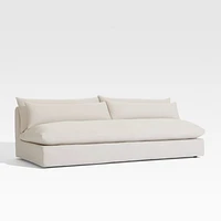 Seascape 84" Upholstered Outdoor Sofa with Throw Pillows