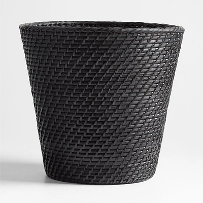 Sedona Black Tapered Waste Basket