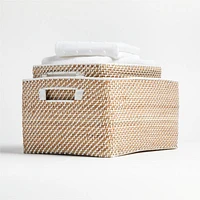 Sedona White Low Open Tote