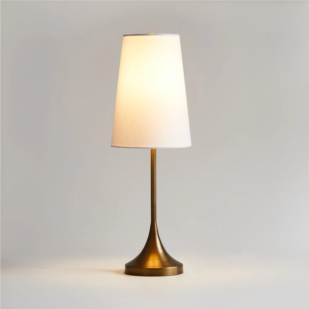 Seguin Brushed Brass Metal Table Lamp 24.5"