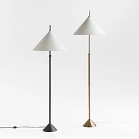 Seymour Telescoping Brass Metal Floor Lamp 58.5"