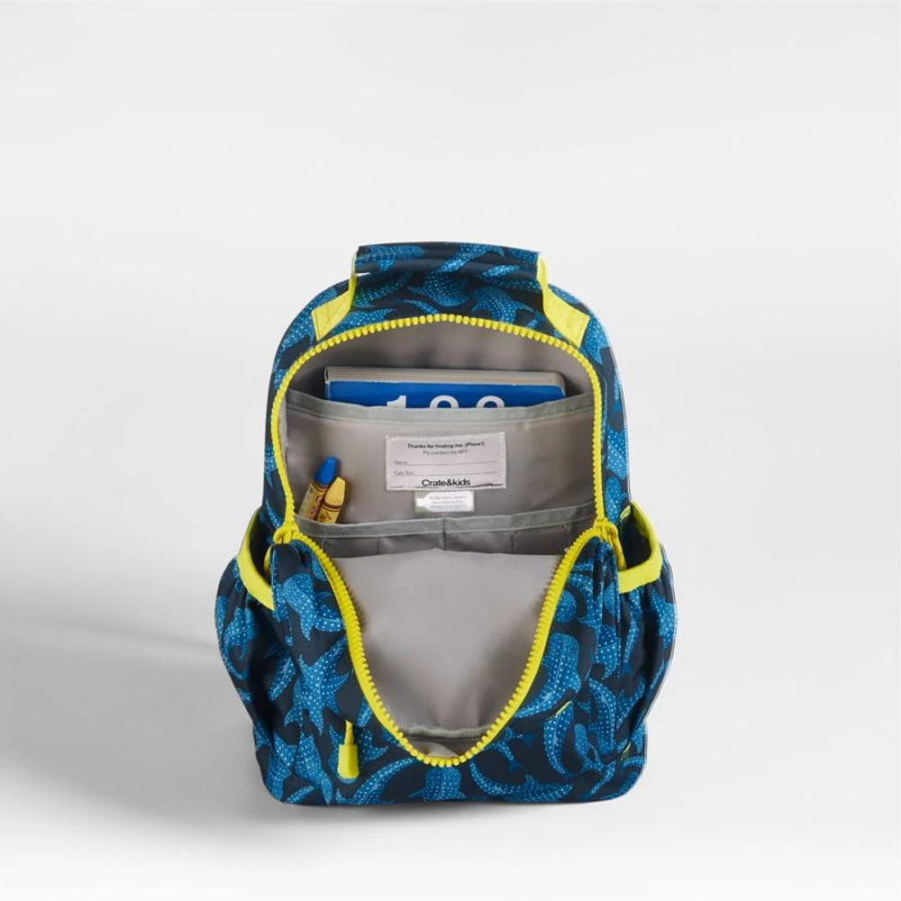 Shark Attack Small Kids Backpack with Side Pockets