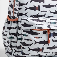 Dreamer Shark School Large Kids Backpack with Side Pockets
