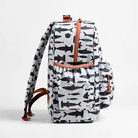 Dreamer Shark School Large Kids Backpack with Side Pockets