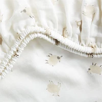 Supersoft Sheep Gauze Organic Cotton Baby Crib Fitted Sheet