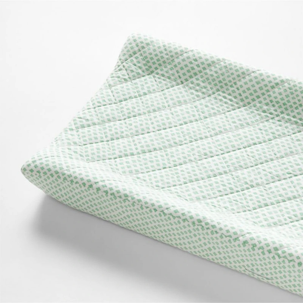 Shome Organic Patterned Baby Changing Pad Cover by John Robshaw