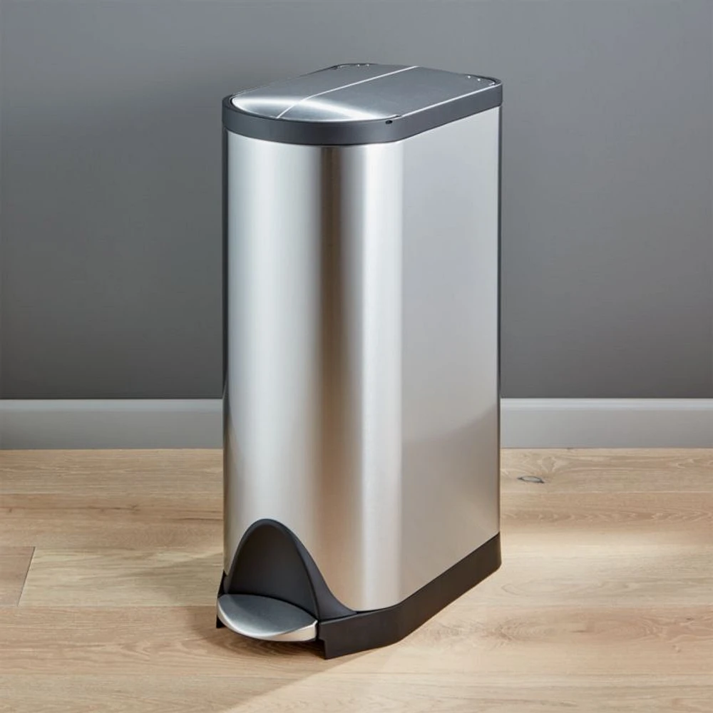Simplehuman ® 30-Liter/8-Gallon Stainless Steel Butterfly Step Trash Can