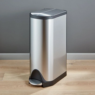 Simplehuman ® 30-Liter/8-Gallon Stainless Steel Butterfly Step Trash Can